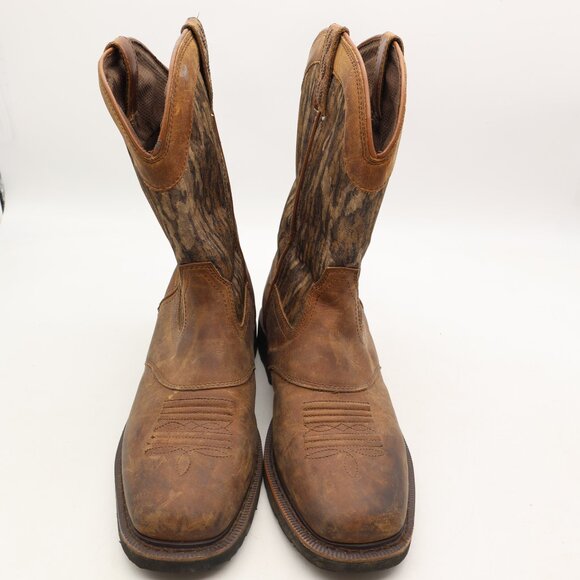 Cabela's Pinedale Square Toe Western Work Boots Men's Size 13 D Camo - Picture 2 of 9